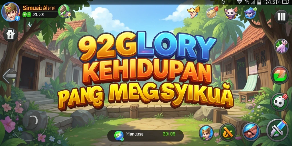 Tampilan gameplay 92GLORY yang menampilkan pengalaman simulasi yang mendalam.
