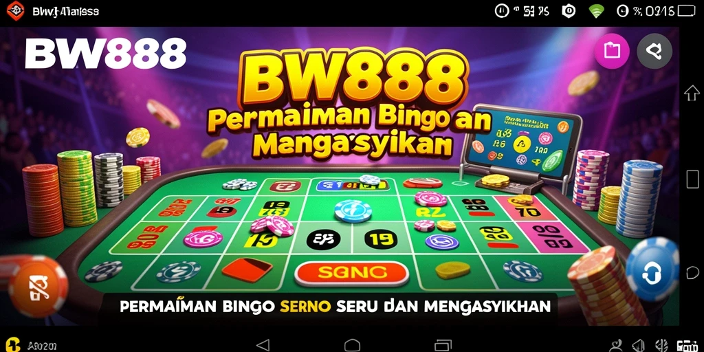 Tampilan gameplay Bingo BW888 yang menarik dan penuh warna.