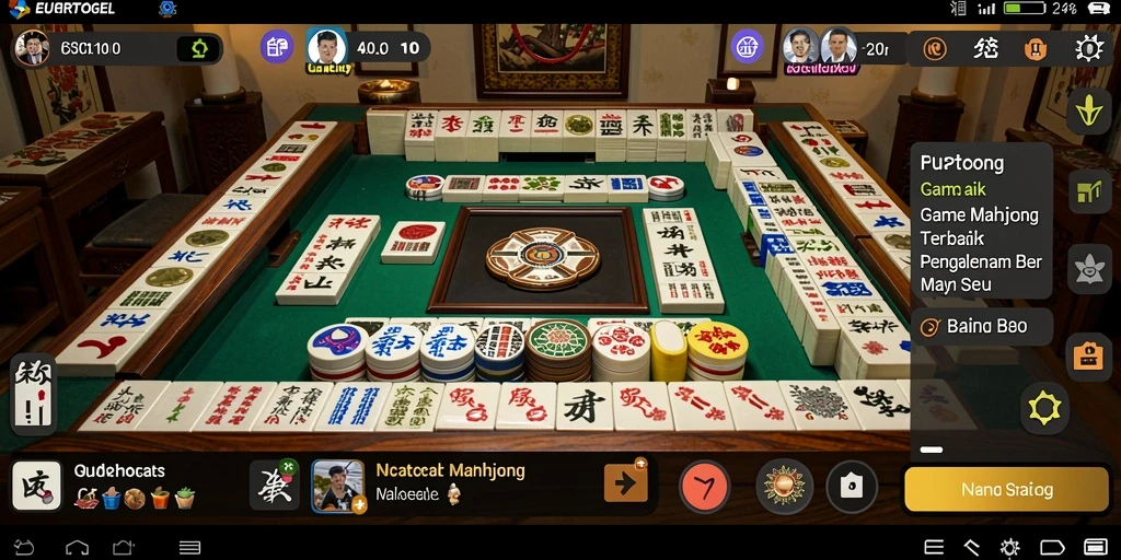 Tampilan gameplay EUROTOGEL dengan suasana Mahjong yang seru.