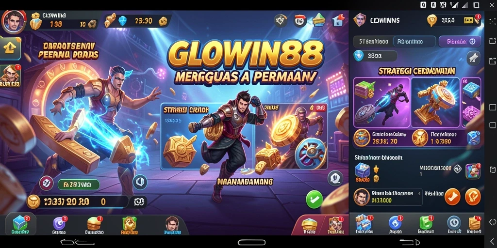 Tampilan gameplay GLOWIN88 yang intens dan strategis.
