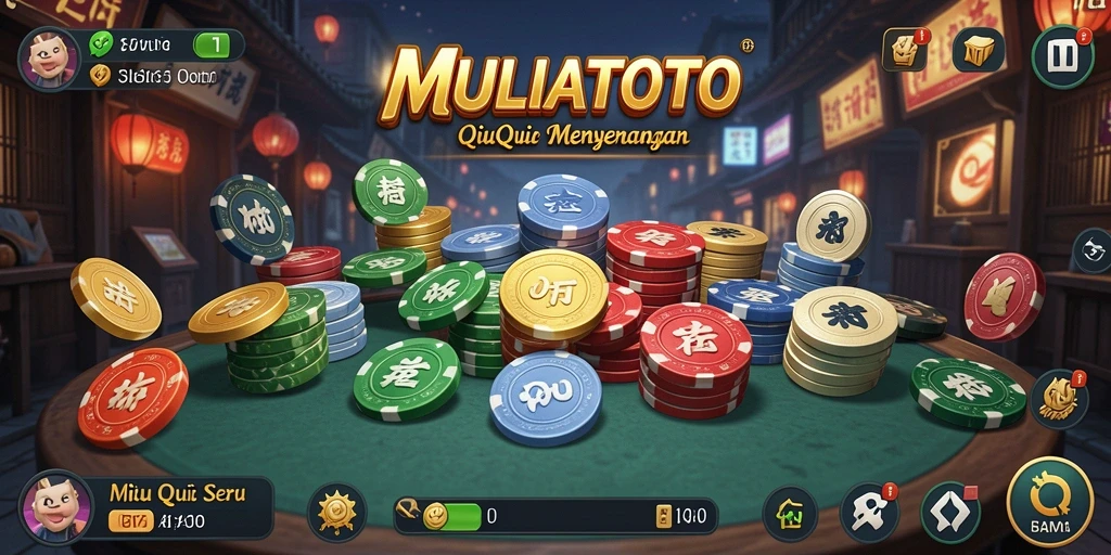 Screenshot gameplay QiuQiu di MULIATOTO yang mendebarkan.