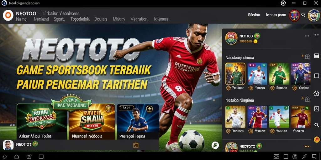 Tangkapan layar NEOTOTO menampilkan aksi seru dalam taruhan olahraga.