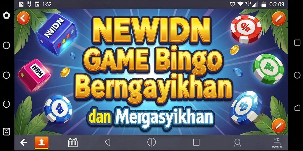 Tampilan menarik dari gameplay Bingo di NEWIDN.