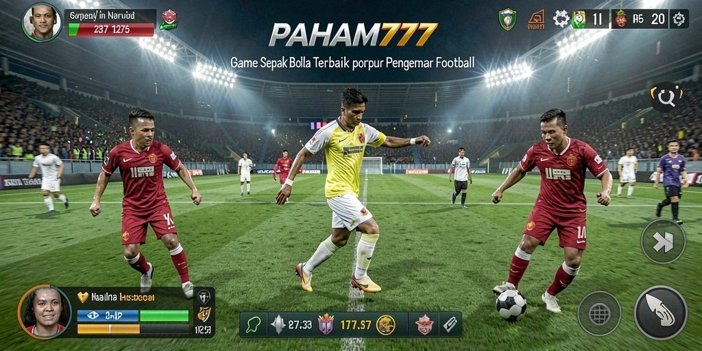 Gameplay menarik dari PAHAM777 dengan aksi sepak bola yang realistis.