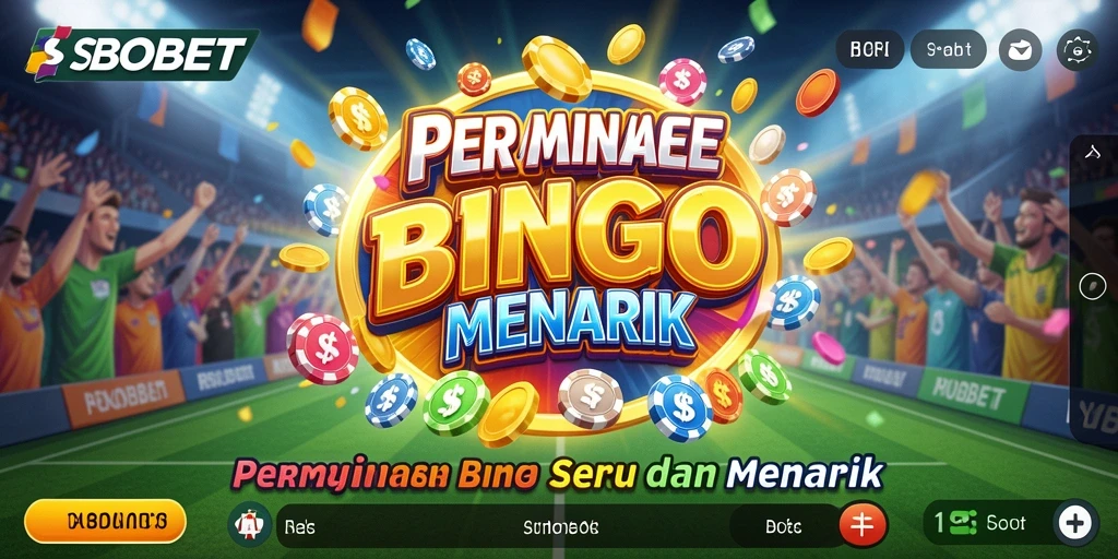 Tampilan utama SBOBET dengan gameplay Bingo yang menarik dan seru.