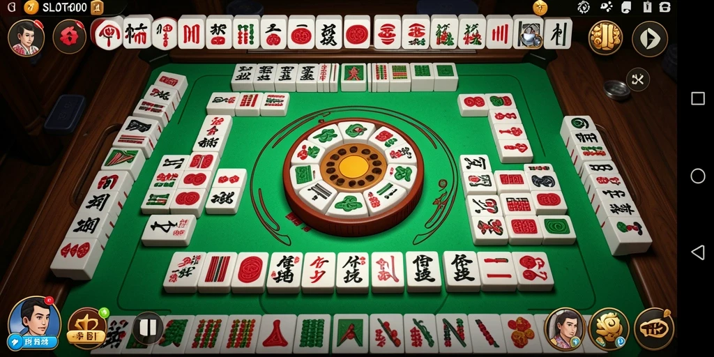 Screenshot permainan menampilkan suasana Mahjong yang dinamis dan menarik.