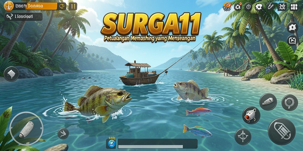 Tangkapan ikan yang menakjubkan dalam gameplay SURGA11.