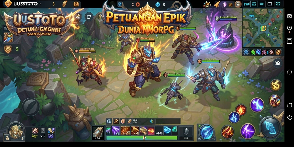 Tampilan gameplay UUSTOTO yang dinamis dan mengasyikkan.